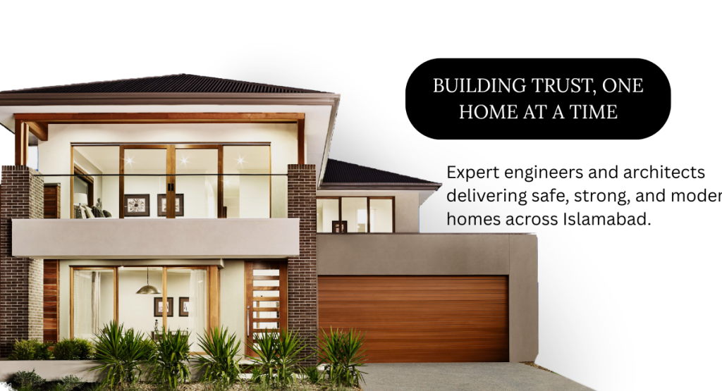 JBA Construction Islamabad — expert engineers and architects building safe, strong, and modern residential homes across Islamabad