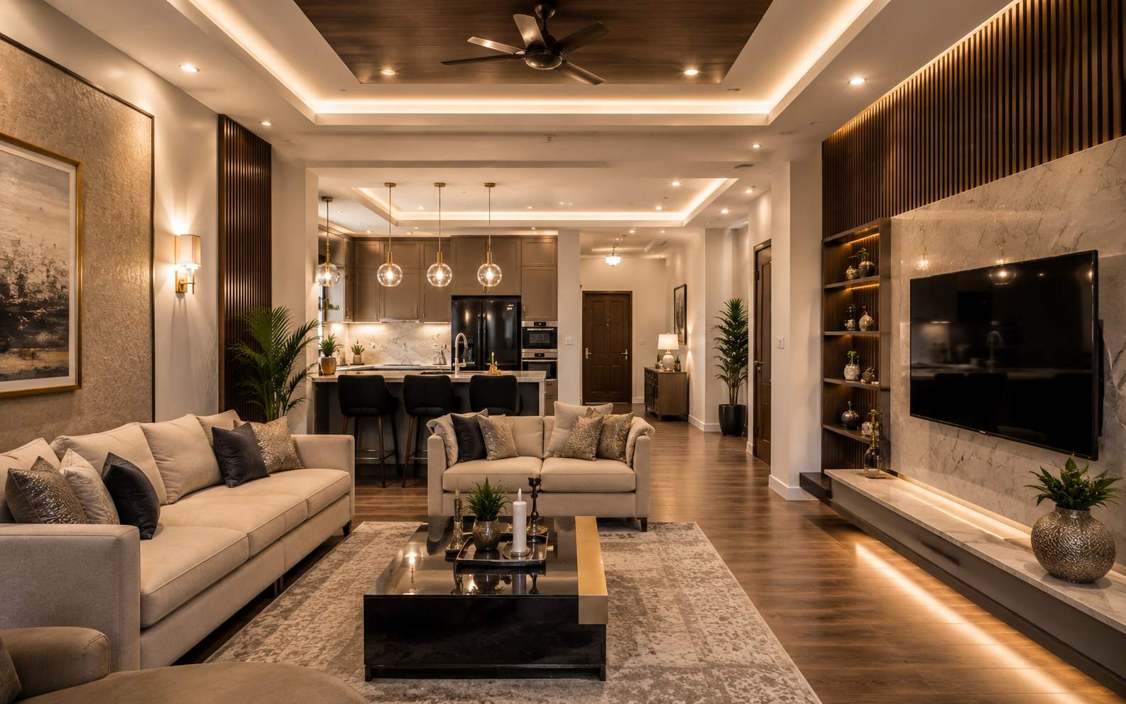 Modern interior design and finishing by JBA Construction