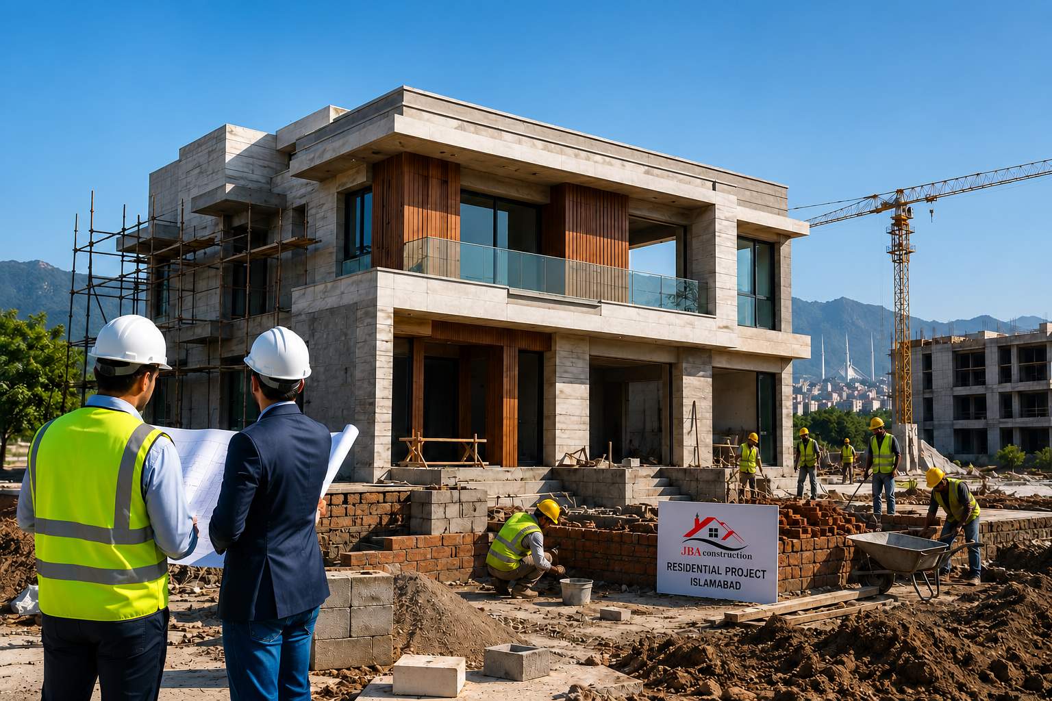 JBA Construction residential project in Islamabad
